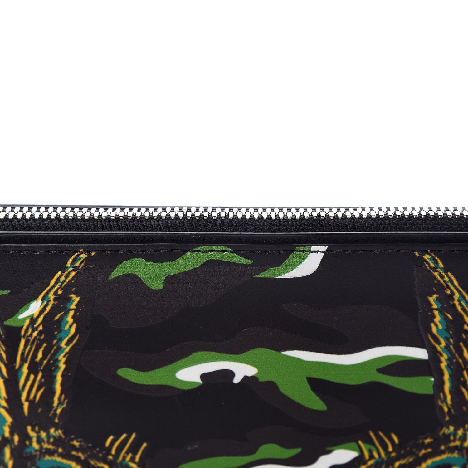 MCM Calfskin Pop Rabbit Wristlet Zip Pouch Black 10 of 10