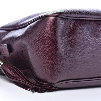 Gucci Metallic Cellarius Calfskin Medium Soho Bowler Classic Burgundy 11 of 15
