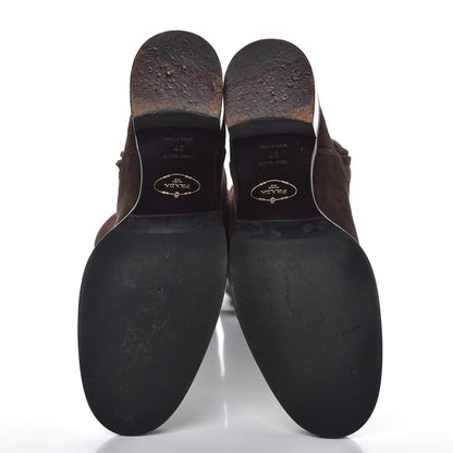 Prada Suede High Boots 37 Brown 7 of 9
