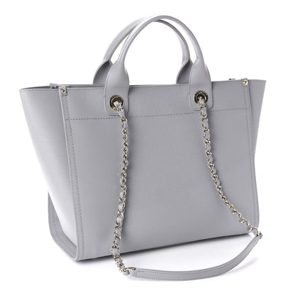 Chanel Caviar Studded Small Deauville Tote Grey 4 of 12