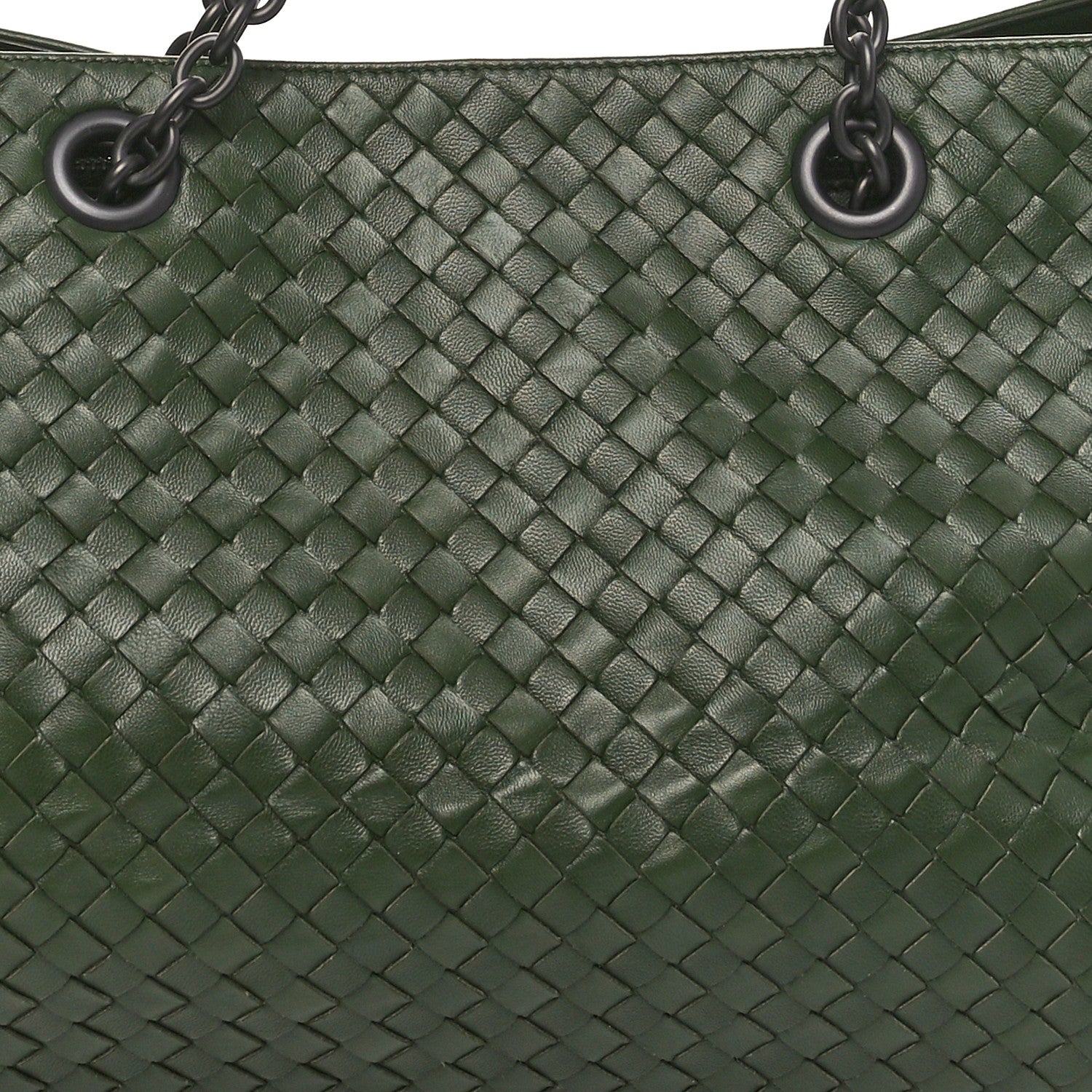 Bottega Veneta Nappa Intrecciato Large Classic Chain Strap Tote Green 9 of 12