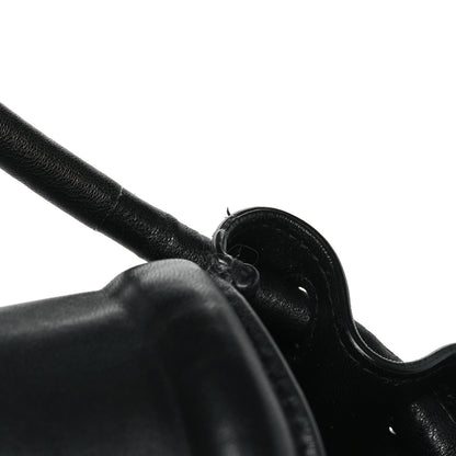 Bottega Veneta Lambskin Small Beak Triangle Flap Shoulder Bag Black 10 of 10