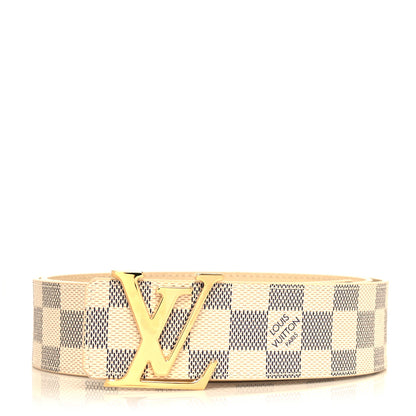 Louis Vuitton Damier Azur LV Initiales Belt 95 38 1 of 5