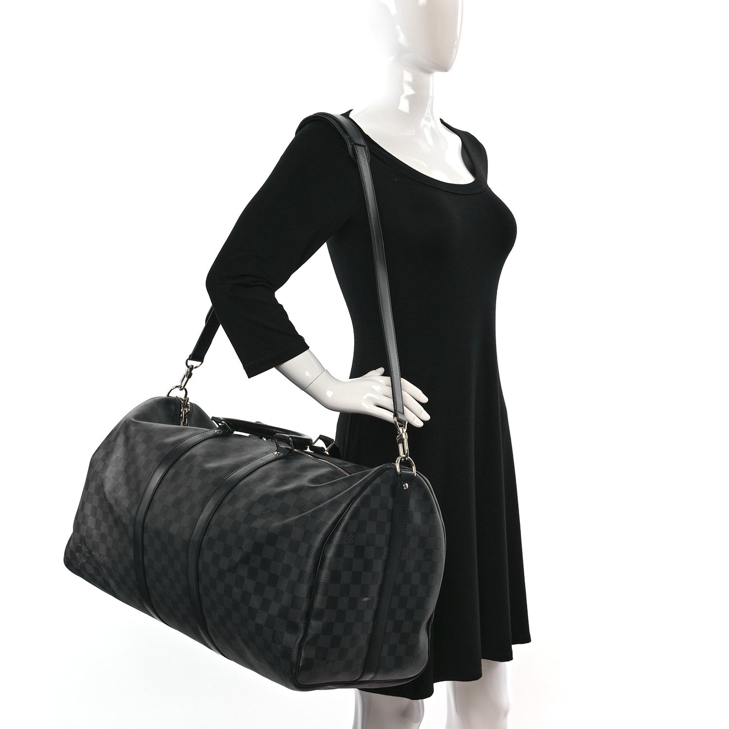 Louis Vuitton Damier Graphite Keepall Bandouliere 55 3 of 13