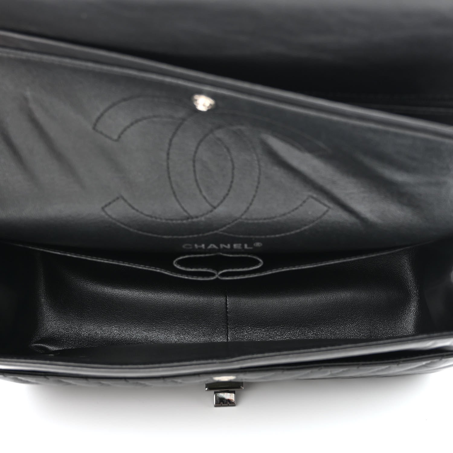 Chanel Aged Calfskin Chevron Quilted 2.55 Reissue 226 So Black 5 of 11