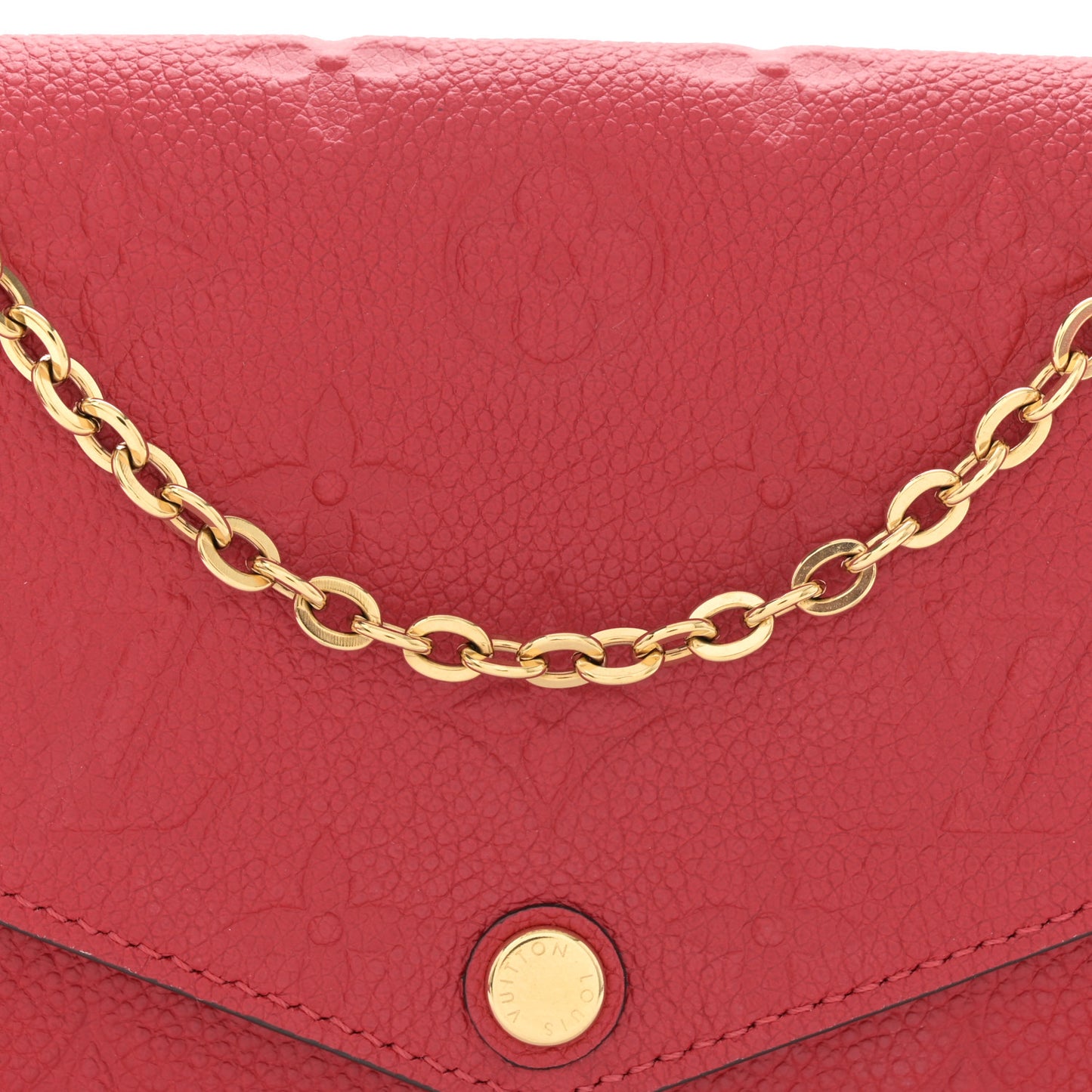 Empreinte Pochette Felicie Chain Wallet Scarlet