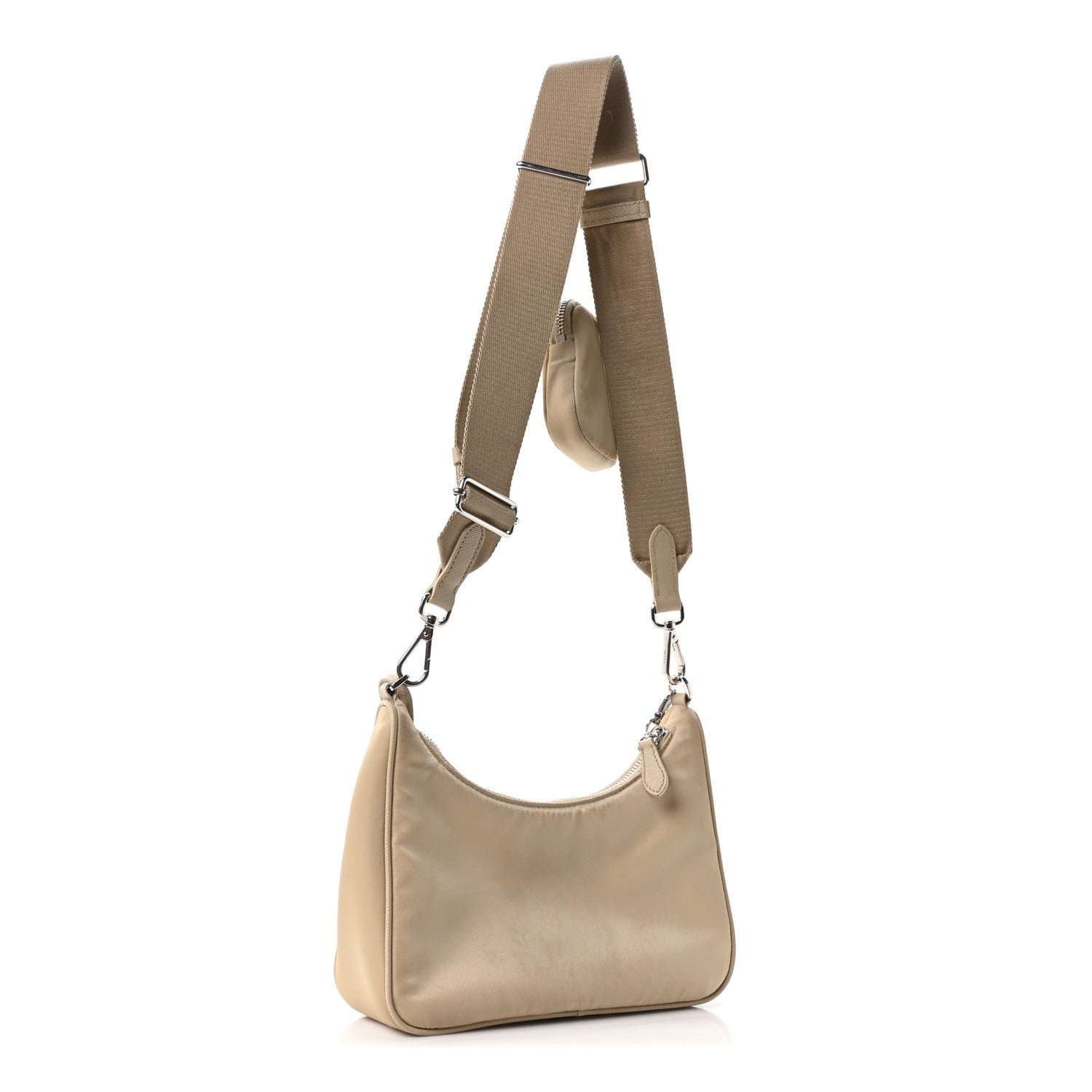 Prada Re-Nylon Saffiano Re-Edition 2005 Shoulder Bag Deserto 3 of 11