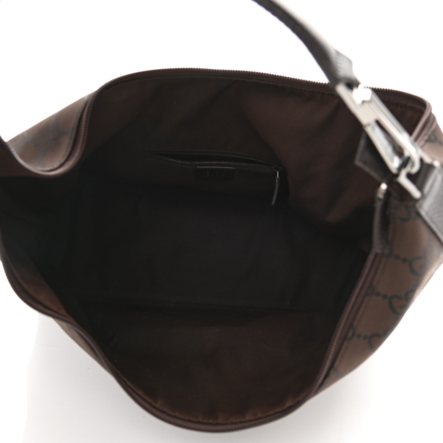 Gucci Nylon Monogram Hobo Dark Brown 5 of 8