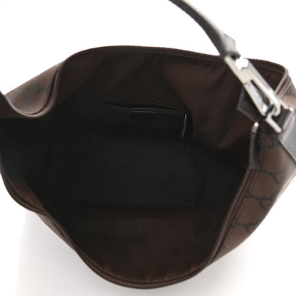 Gucci Nylon Monogram Hobo Dark Brown 5 of 8