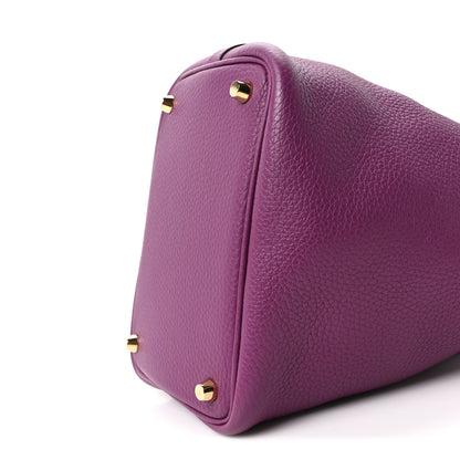 Hermes Taurillon Clemence Picotin Lock 18 PM Ultraviolet 11 of 11