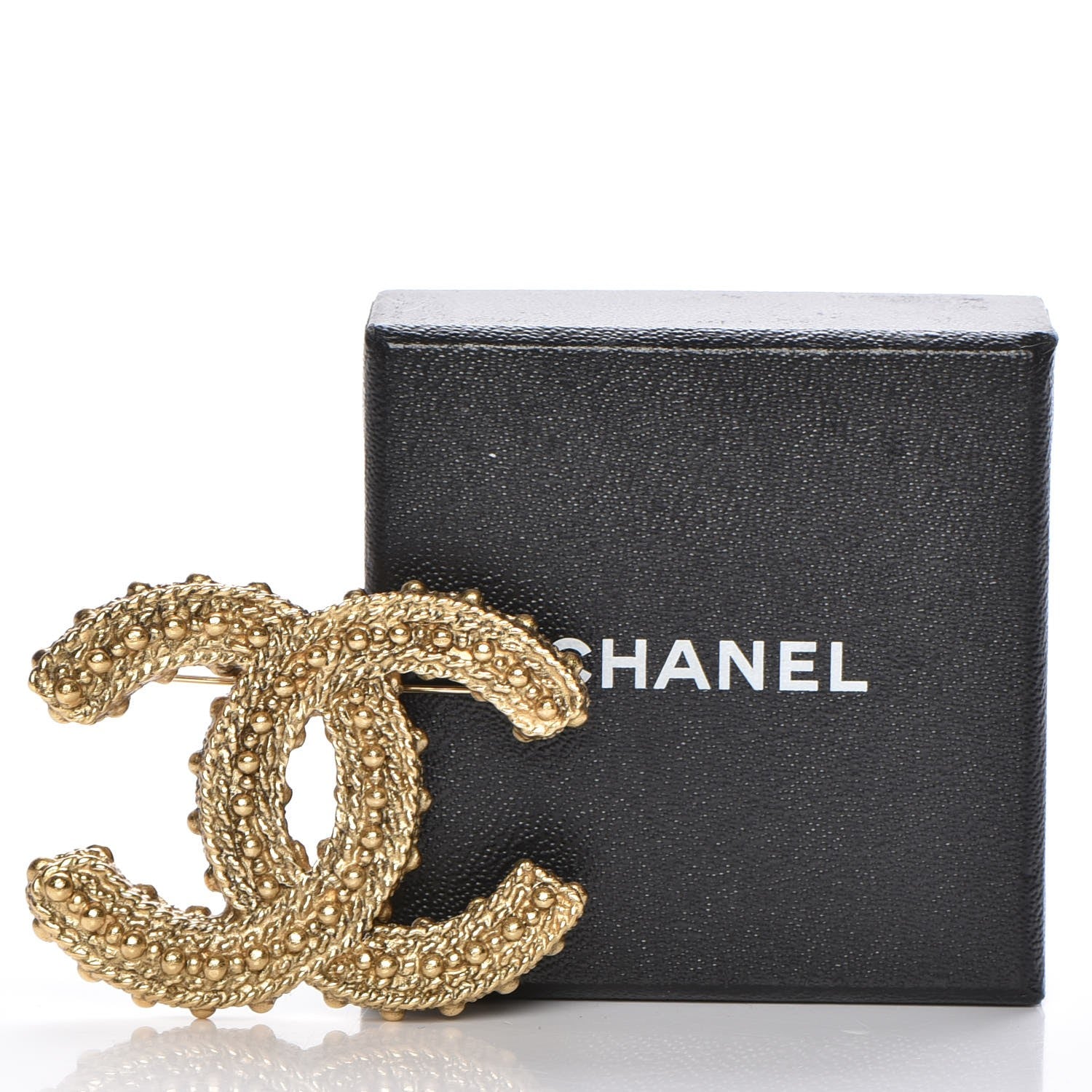 Chanel Bead CC Brooch Gold 5 of 5