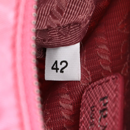 Prada Tessuto Nylon Saffiano Mini Re-Edition 2000 Shoulder Bag Begonia 7 of 9