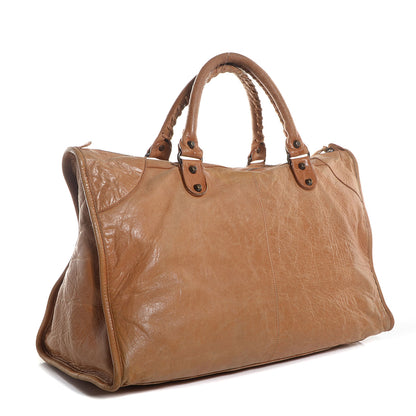 Balenciaga Chevre Classic Hardware Work Camel 3 of 12