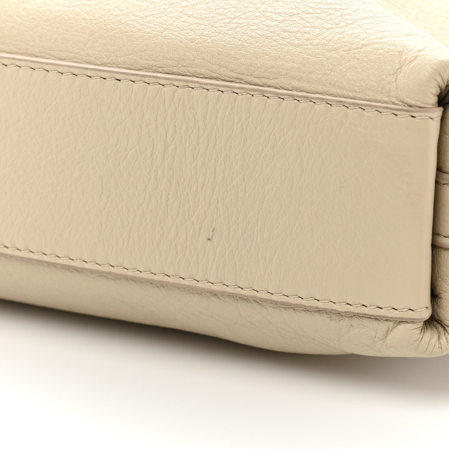 Calfskin Medium Voyou Bag Natural Beige