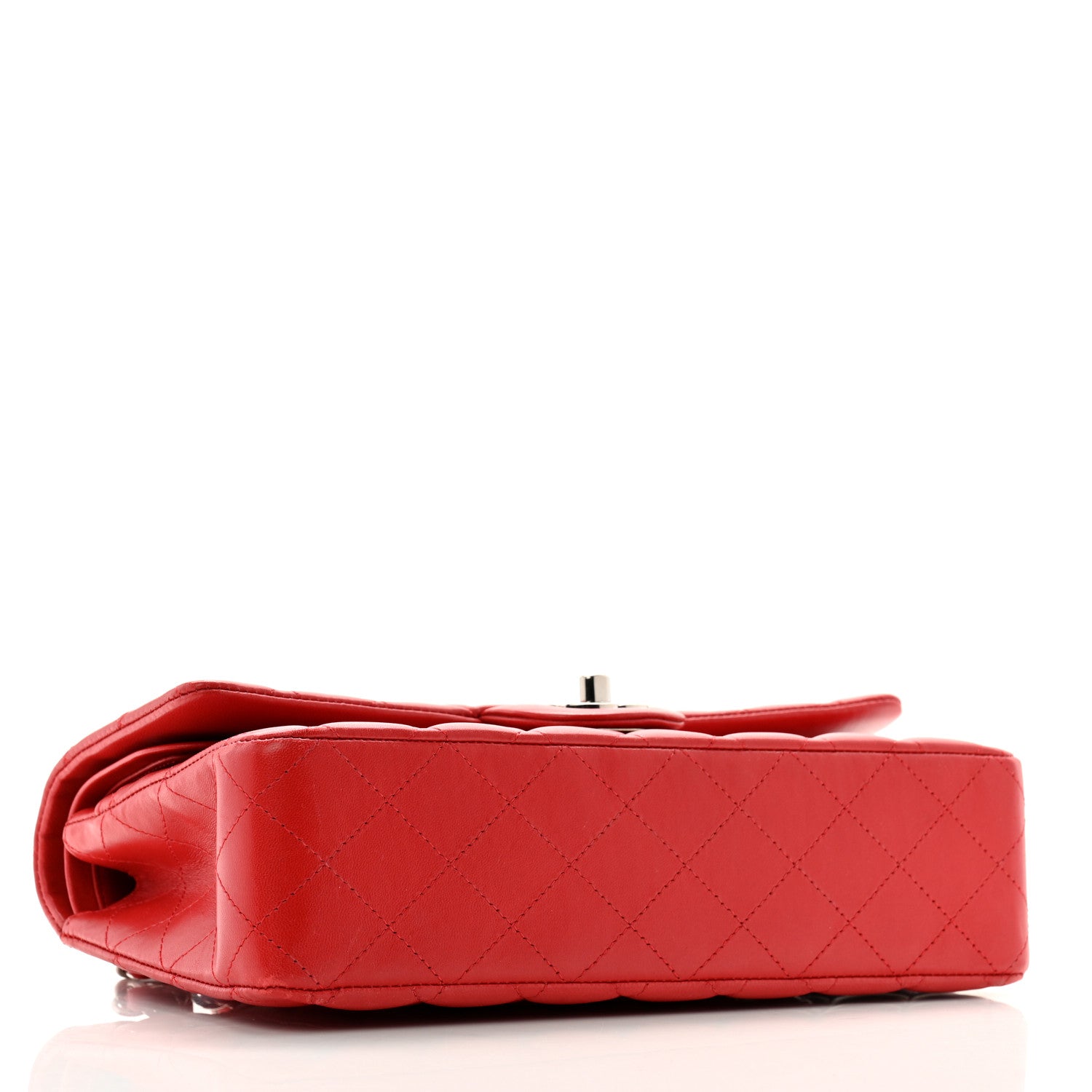 Chanel Lambskin Quilted Medium Double Flap Red 4 of 15