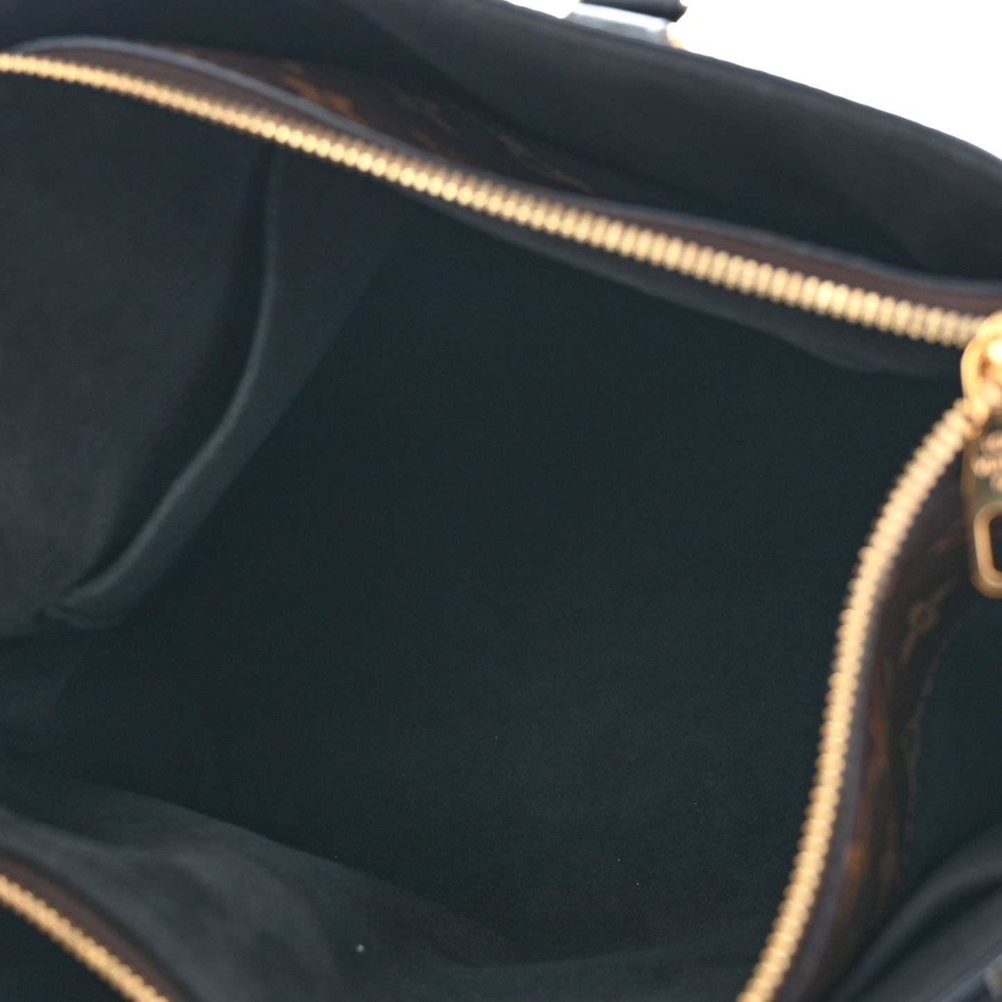 Monogram Flower Zipped Tote PM Black