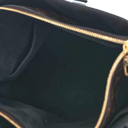Louis Vuitton Monogram Flower Zipped Tote PM Black 5 of 11