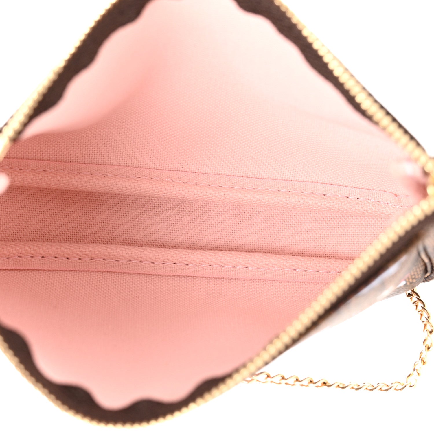 Louis Vuitton Damier Ebene 2020 Christmas Animation Big Wheel Mini Pochette Accessories Rose Ballerine 5 of 9