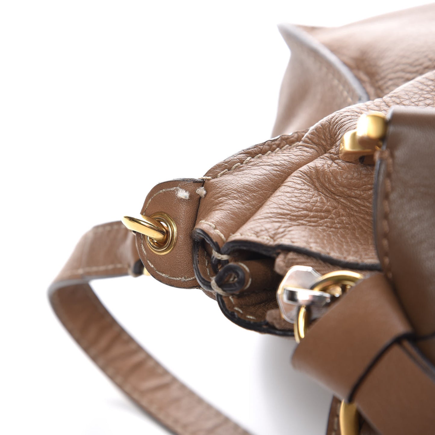 Calfskin Medium Marcie Satchel Nut