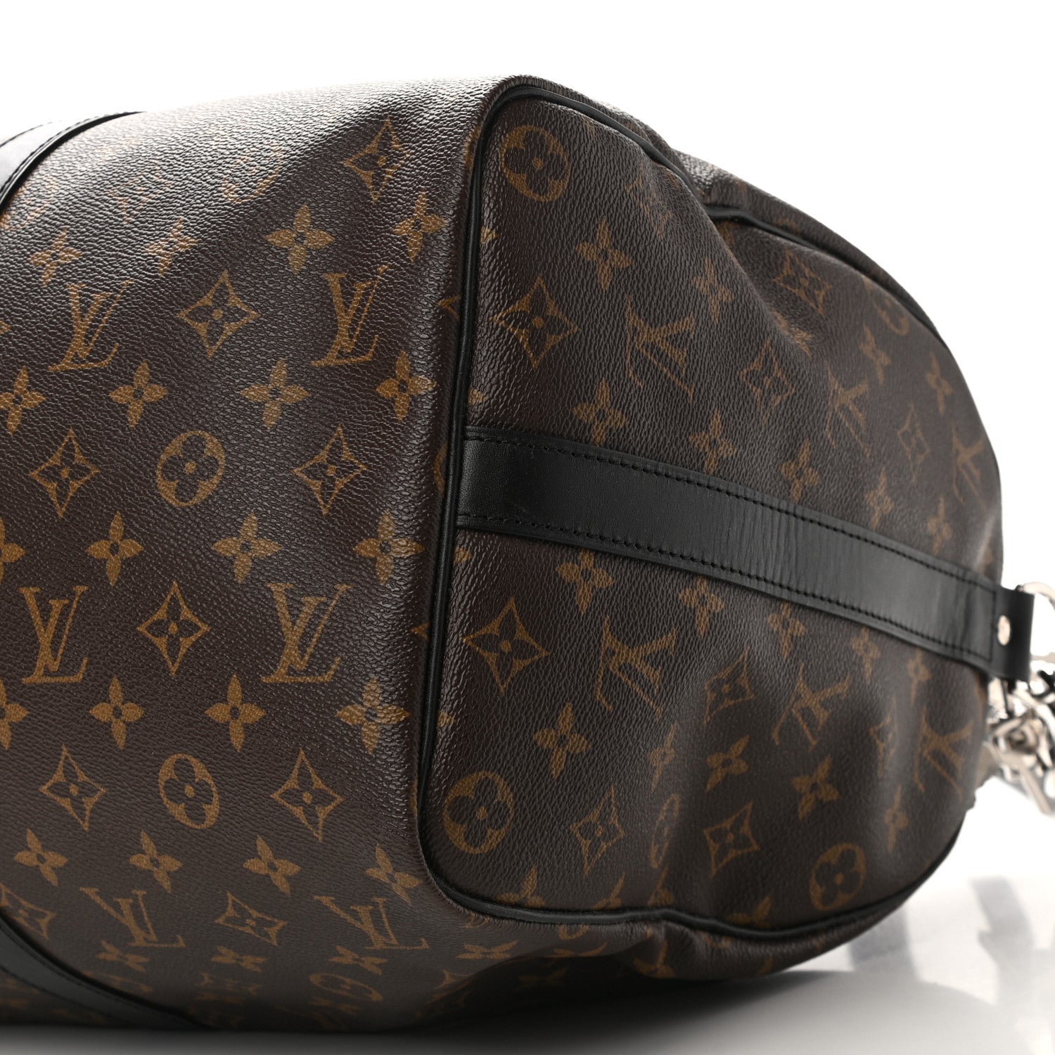 Louis Vuitton Monogram Macassar Keepall Bandouliere 45 10 of 12