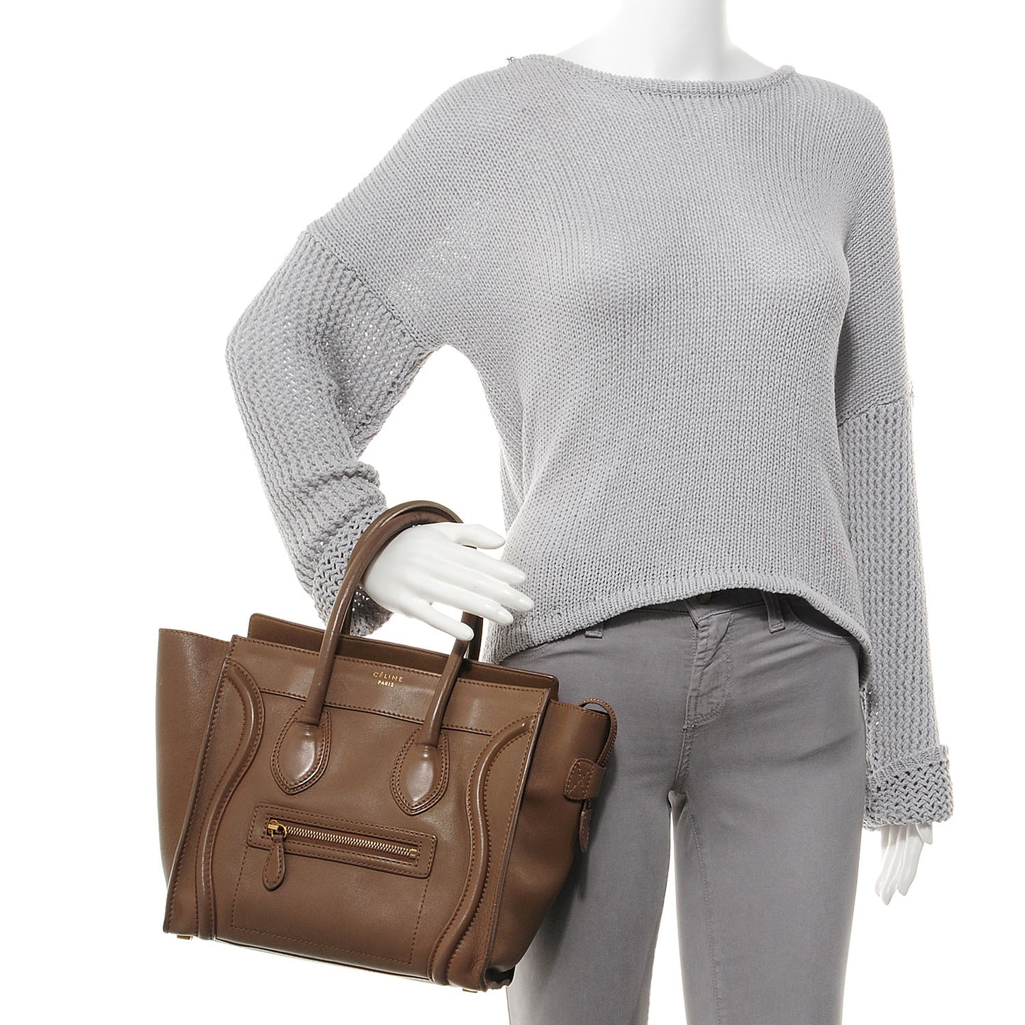 Smooth Calfskin Micro Luggage Camel
