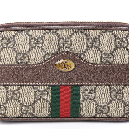 Gucci GG Supreme Monogram Web Ophidia Belted iPhone Case Dark Brown 10 of 10