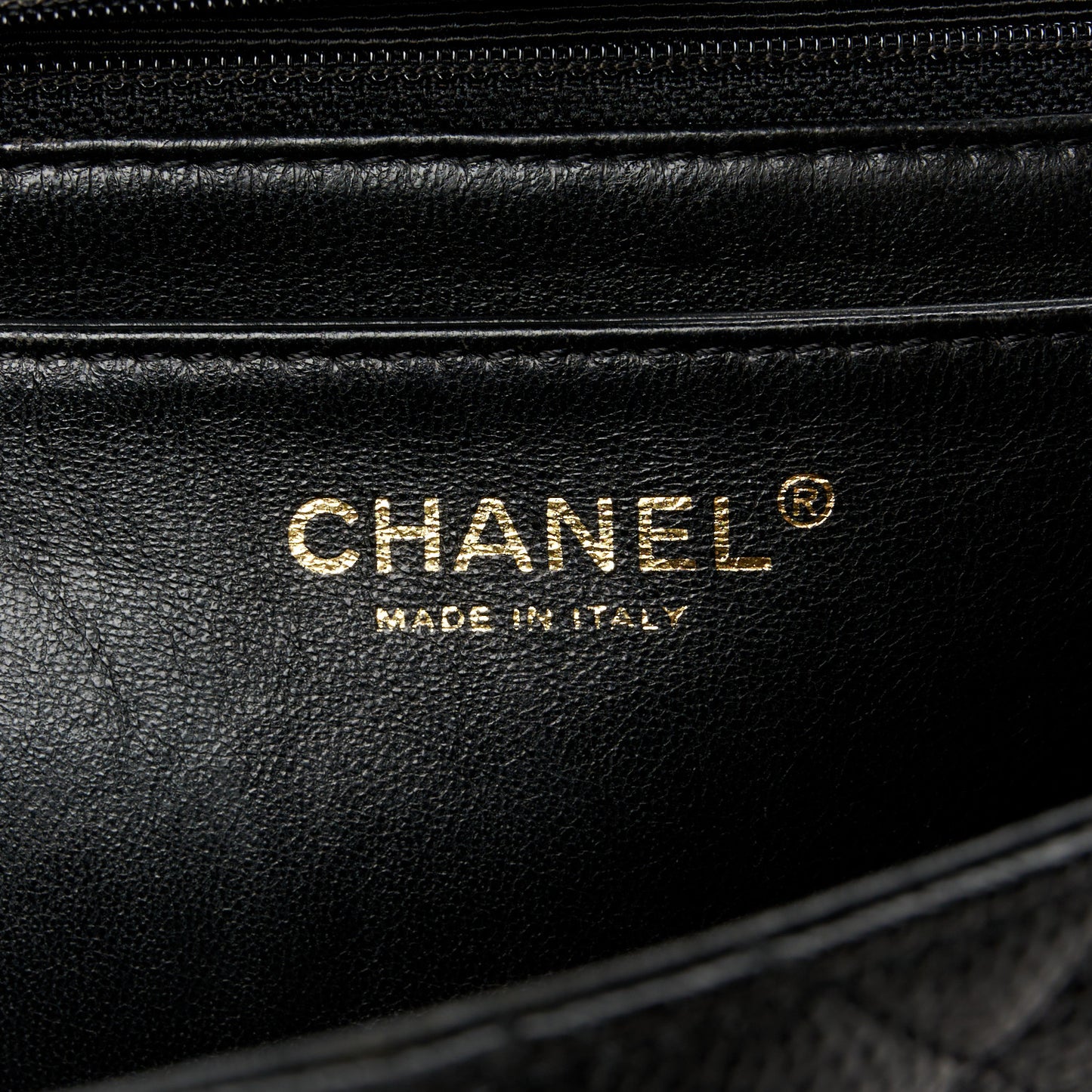 Caviar Quilted Jumbo Kelly Flap Black