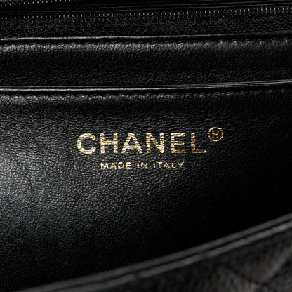 Chanel Caviar Quilted Jumbo Kelly Flap Black 7 of 12