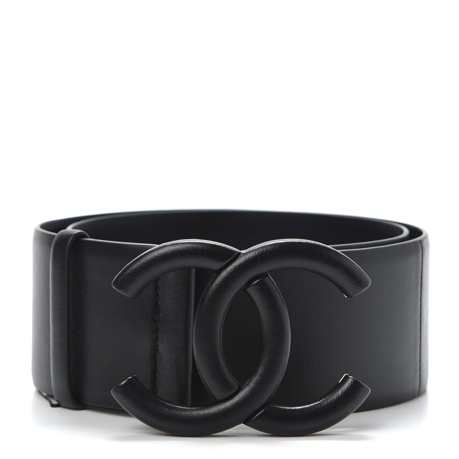 Chanel Lambskin CC Belt 80 32 Black 1 of 6