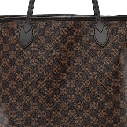 Louis Vuitton Damier Ebene Neo Neverfull MM Rose Ballerine 9 of 12
