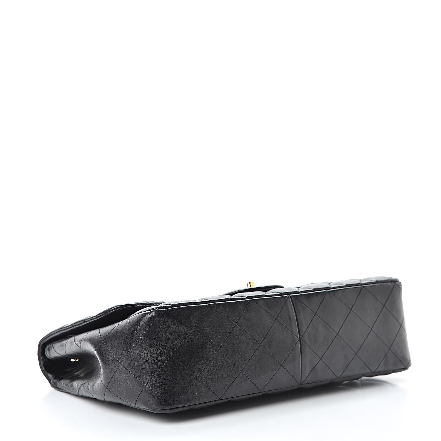 Chanel Lambskin Quilted Jumbo Single Flap Black 4 of 17