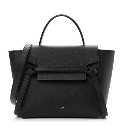 Celine Grained Calfskin Micro Belt Bag Black 1 of 12