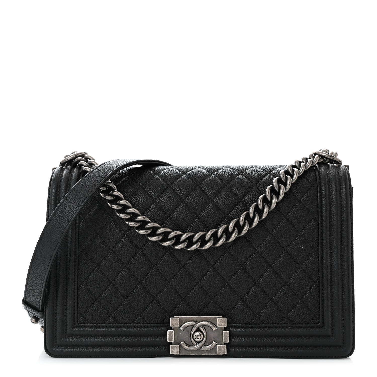 Chanel Caviar Quilted New Medium Boy Flap Black 1 of 11