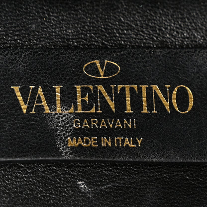 Valentino Garavani Nappa Large Roman Stud Shoulder Bag Black Ivory 6 of 9