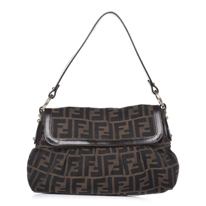 Fendi Zucca Small Chef Shoulder Bag Tobacco 1 of 8