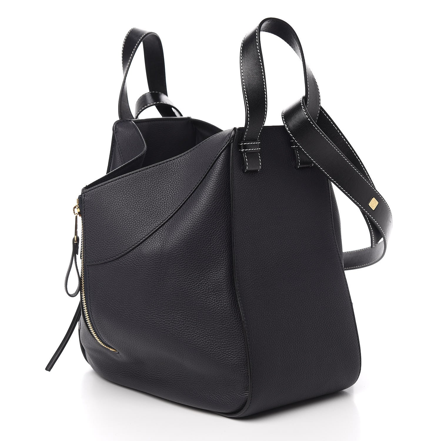 Loewe Calfskin Small Hammock Shoulder Bag Midnight Blue Black 2 of 8