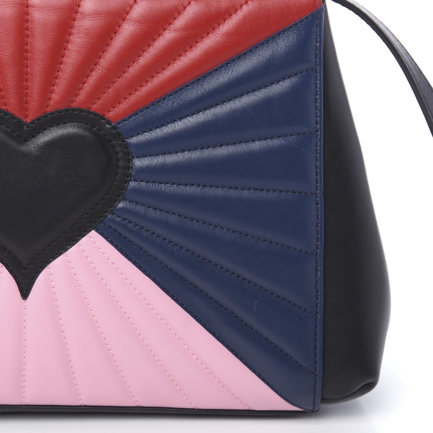 Calfskin Bamboo Trapuntata Queen Margaret Top Handle Bag Blue Agata Hibiscus Red Mystic White Sugar Pink