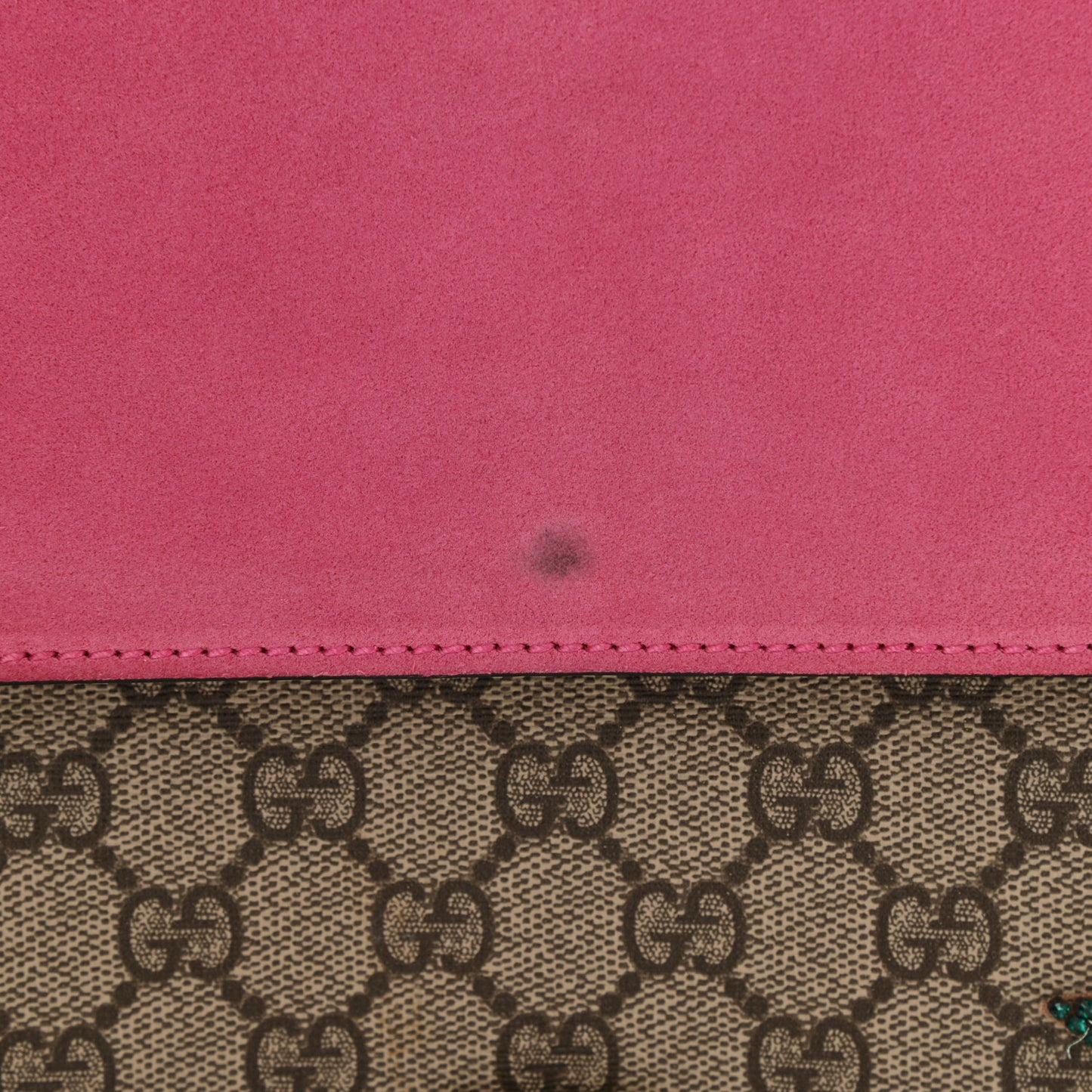 GG Supreme Monogram Suede Pierced Heart Embroidered Medium Dionysus Shoulder Bag Beige Ebony Pink Tropical Flower