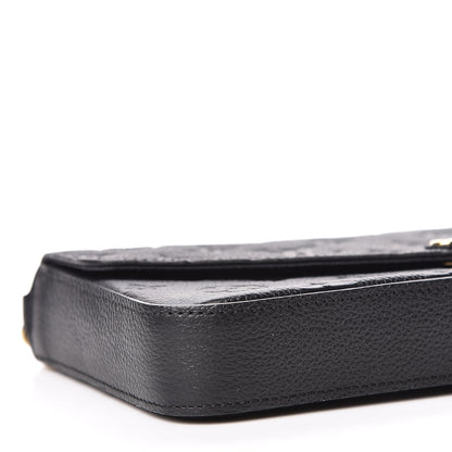 Louis Vuitton Empreinte Pochette Felicie Chain Wallet Black 11 of 12
