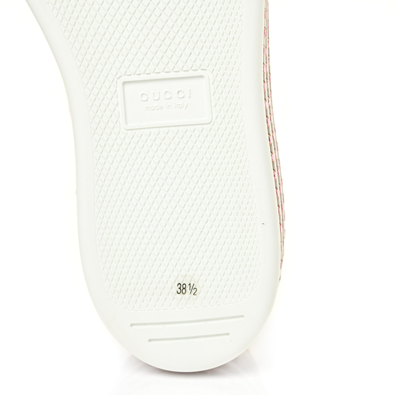Gucci Laminated Nappa Crystal Web Bee Embroidered Trapuntata Womens Ace Platform Sneakers 38.5 Argento 9 of 16