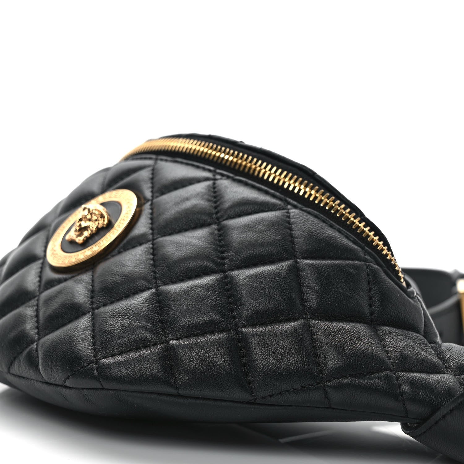 Versace Nappa Quilted Medusa Belt Bag Black 8 of 8