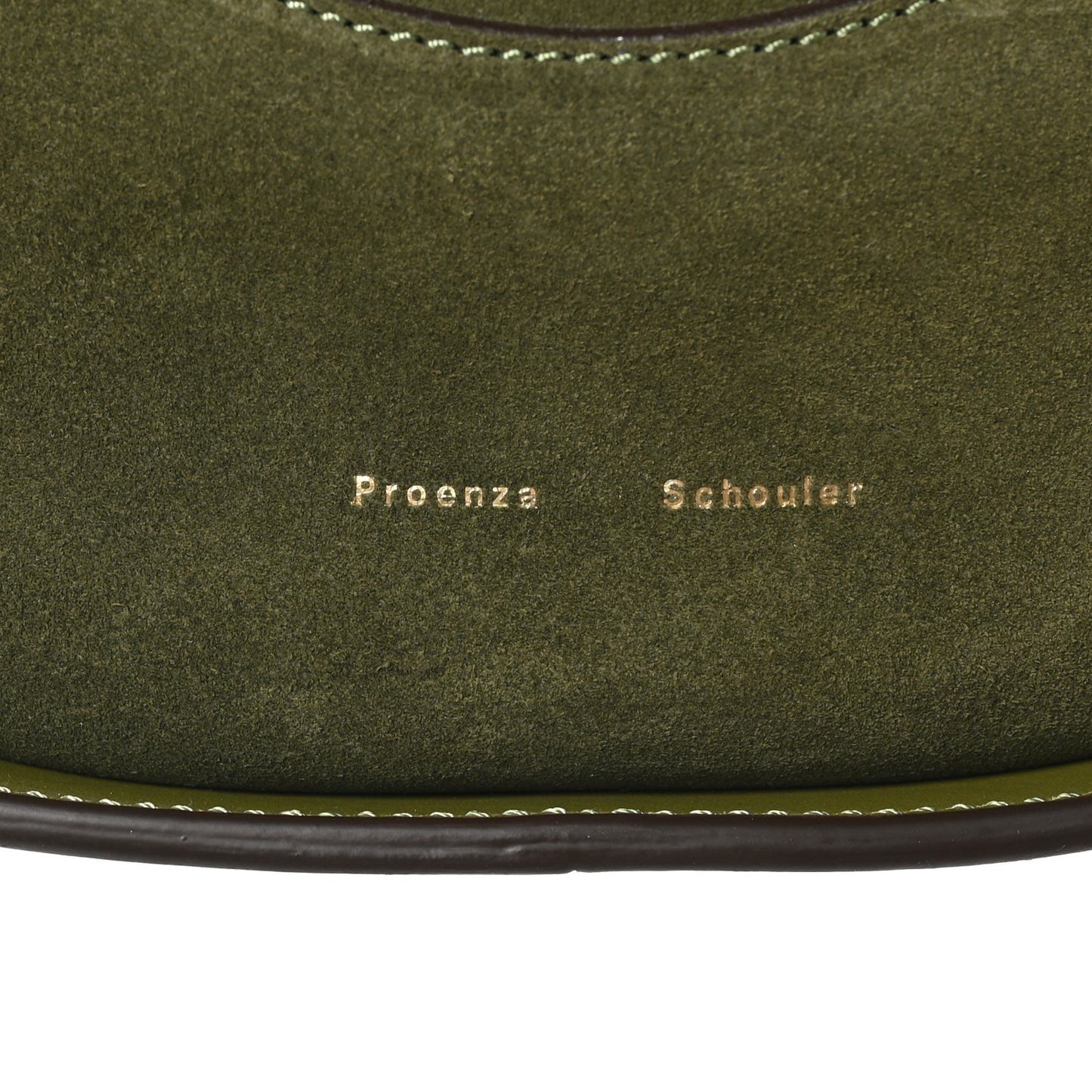 Suede Arch Shoulder Bag Moss
