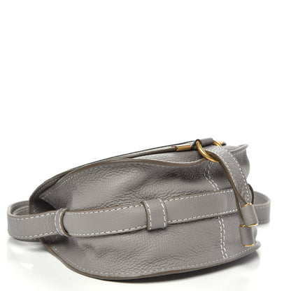 Chloe Calfskin Mini Marcie Round Crossbody Bag Cashmere Grey 4 of 9