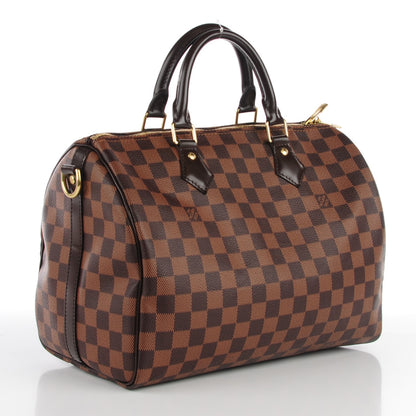 Louis Vuitton Damier Ebene Speedy Bandouliere 30 3 of 8