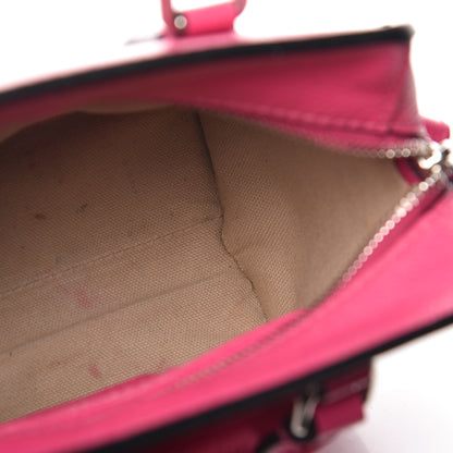 Alexander McQueen Grainy Calfskin Mini Padlock Zip Satchel Pink 11 of 23