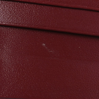 Celine Shiny Calfskin Small Triomphe Wallet Deep Burgundy 10 of 11
