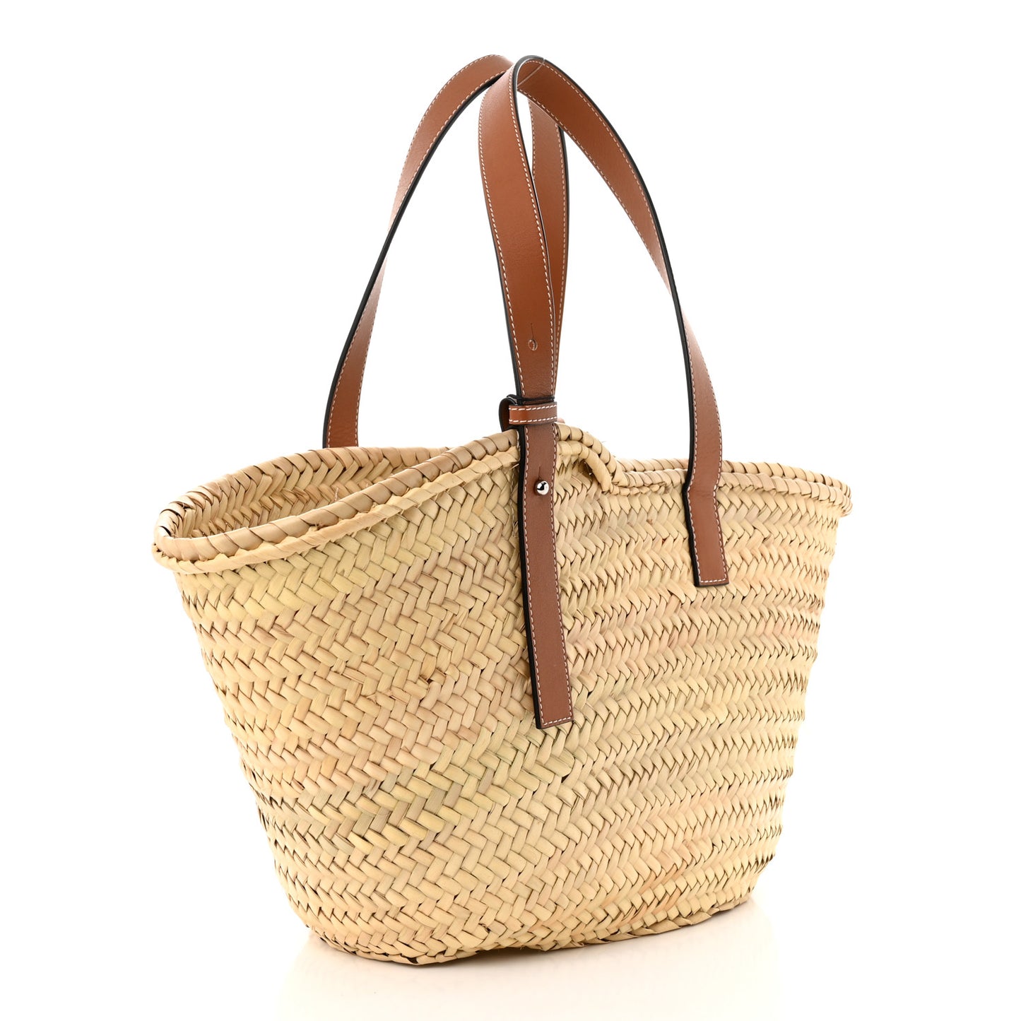 Raffia Basket Tote Bag Natural Tan
