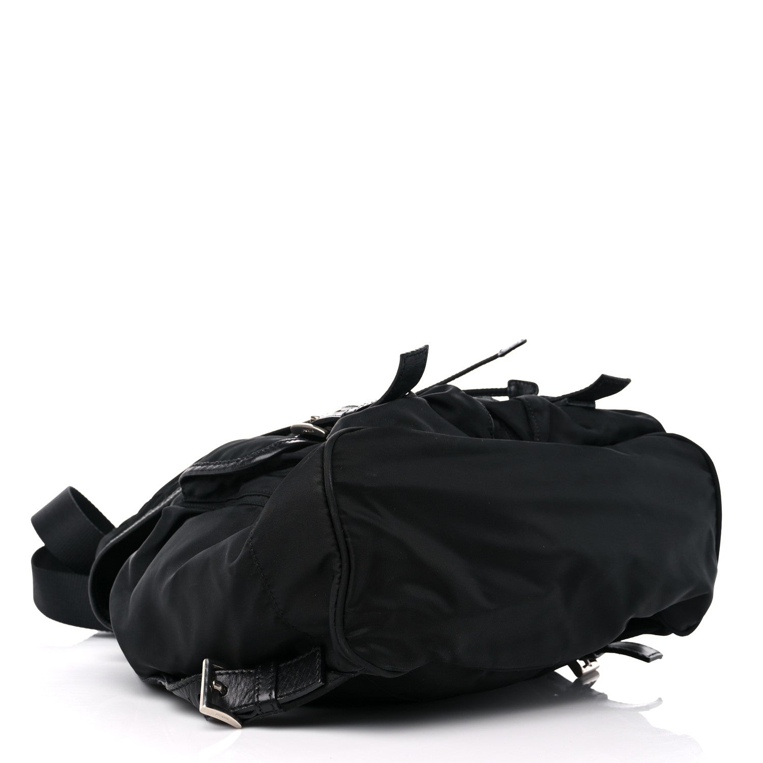 Prada Nylon Vela Medium Backpack Black 4 of 13