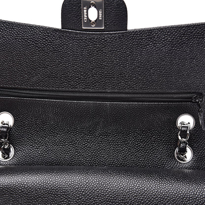 Chanel Caviar Quilted Medium Double Flap Black 10 of 12