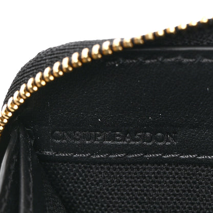 Burberry Haymarket Check Large Ziggy Zip Around Wallet Black 7 of 9